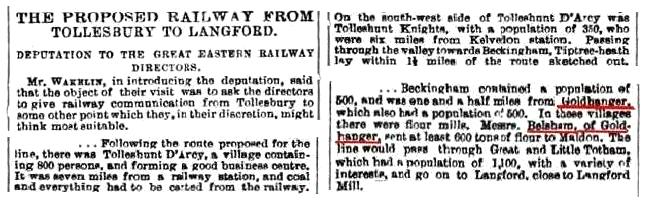 1890 - Railway from Tollesbury