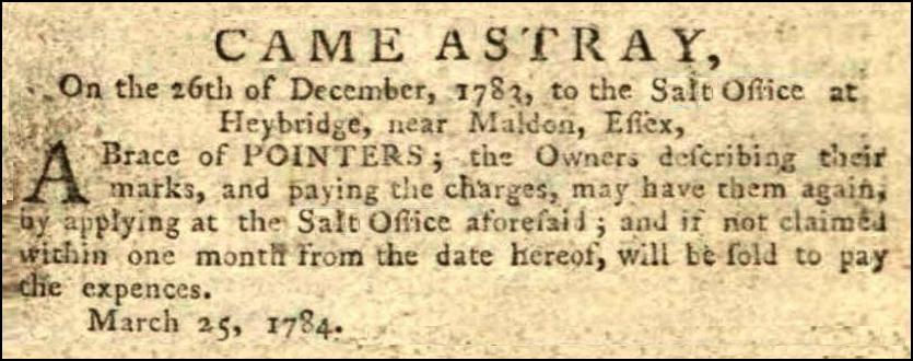 1784 - Chelmsford Chronicle - Friday 26 March