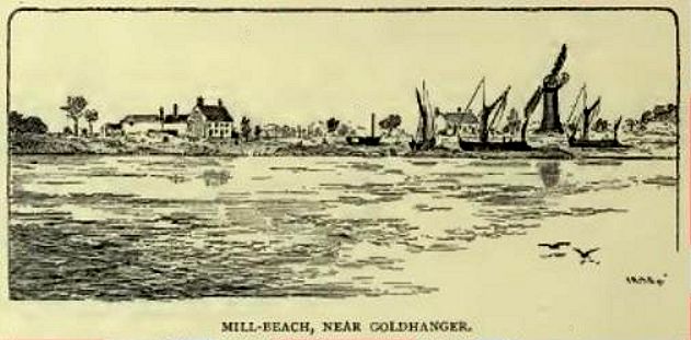 Mill Beach, near Goldhanger, from a Victorian travel guide